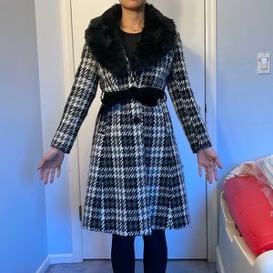La Chapelle houndstooth coat